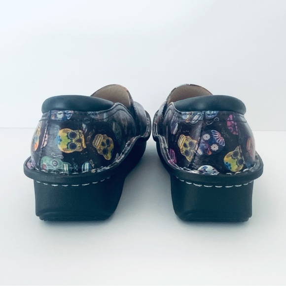 Alegria Leather Sugar Skulls Nursing Flat-form Loafer Women’s Size EU37/US 7-7.5 - Picture 8 of 16